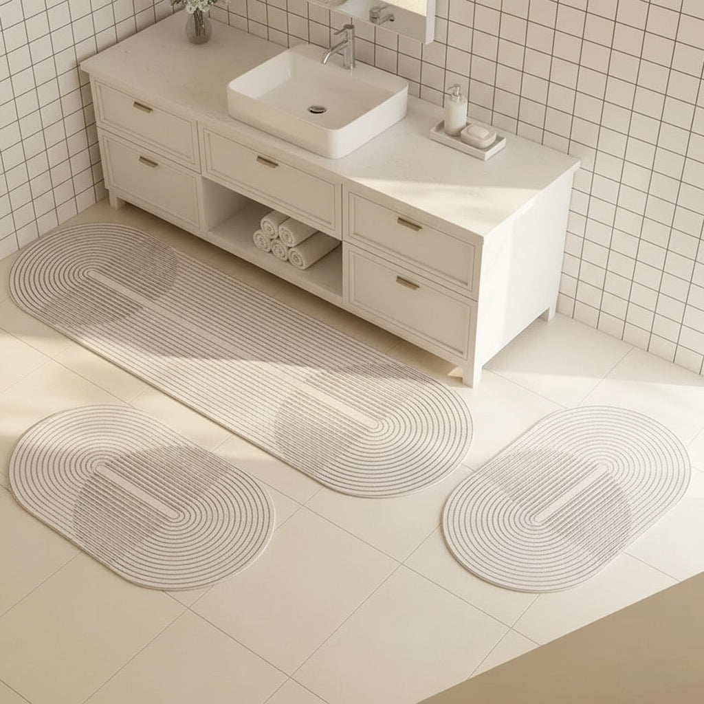 Soft Faux Velvet Absorbent Non-Slip Bath Mat