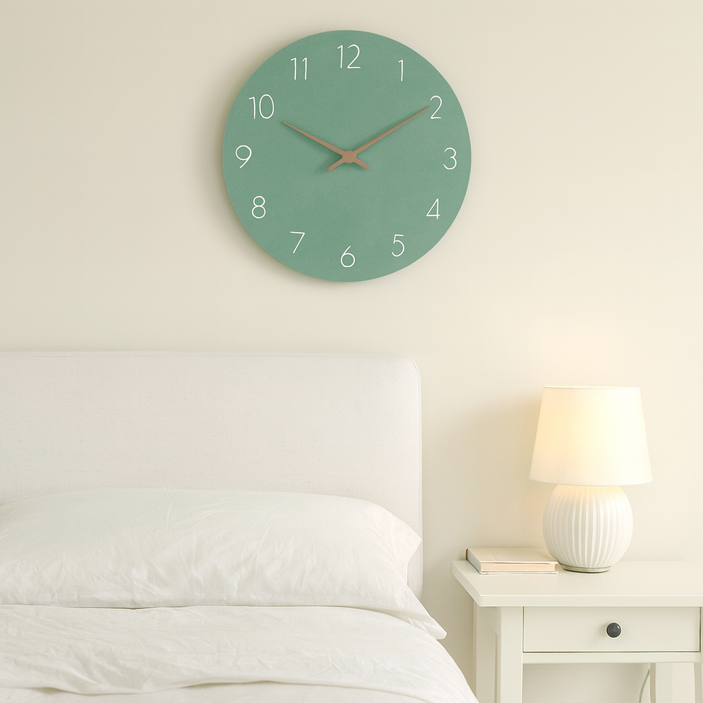 Modern Minimalist Silent Quartz Wooden Wall Clock