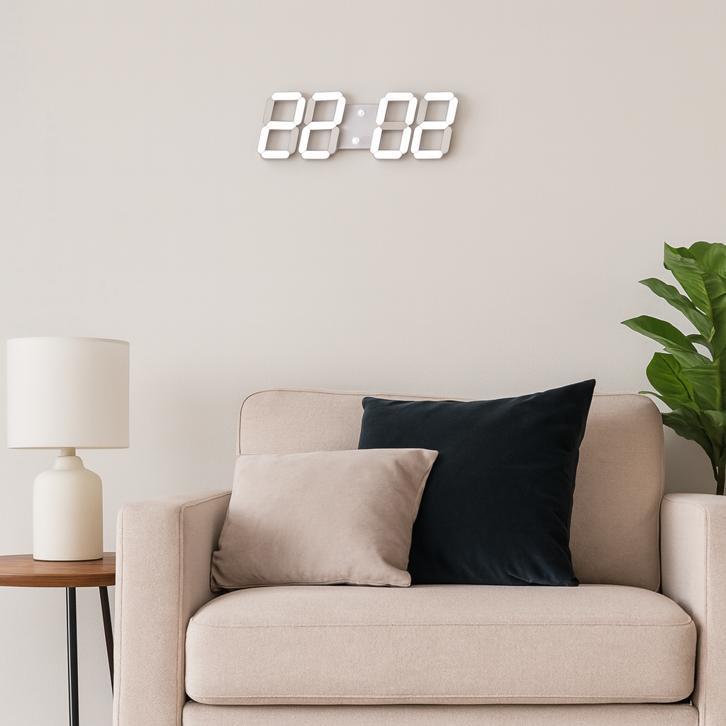 Modern Stylish 3D LED Digital Wall Clock