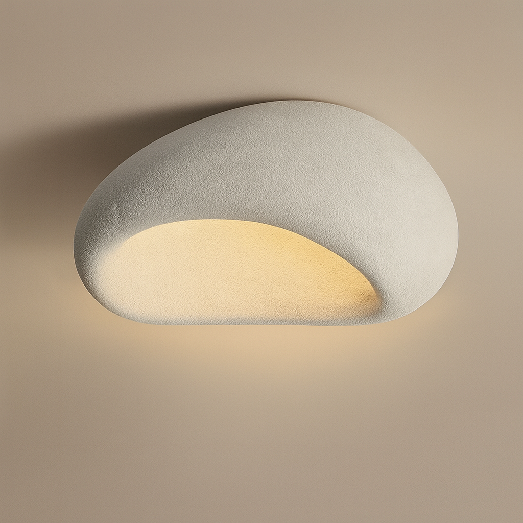 Organic Minimalist Flush Mount Ceiling Light