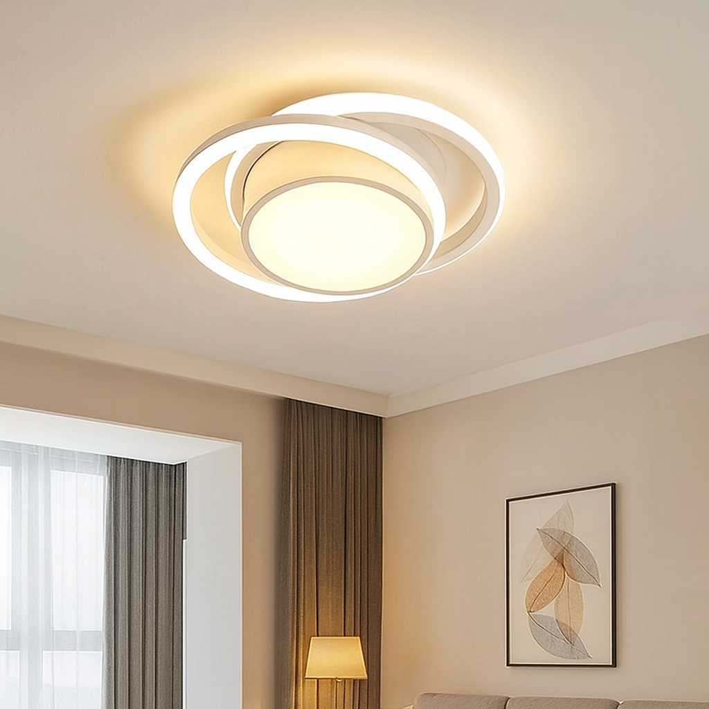 Modern Elegant LED Flush Mount Ceiling Light Fixture