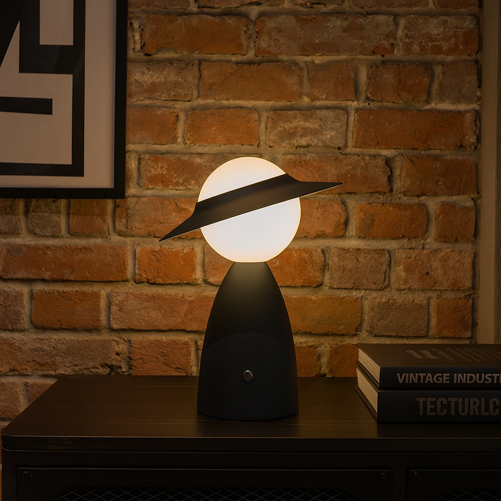 Modern LED Table Lamp with Wireless Charging and Adjustable Brightness
