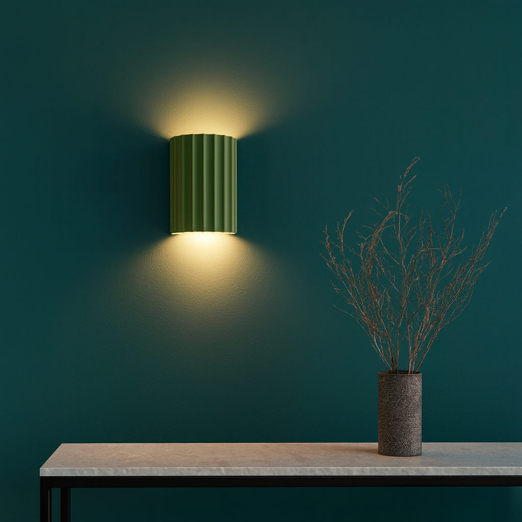 Modern Resin Wall Light Fixture with Soft LED