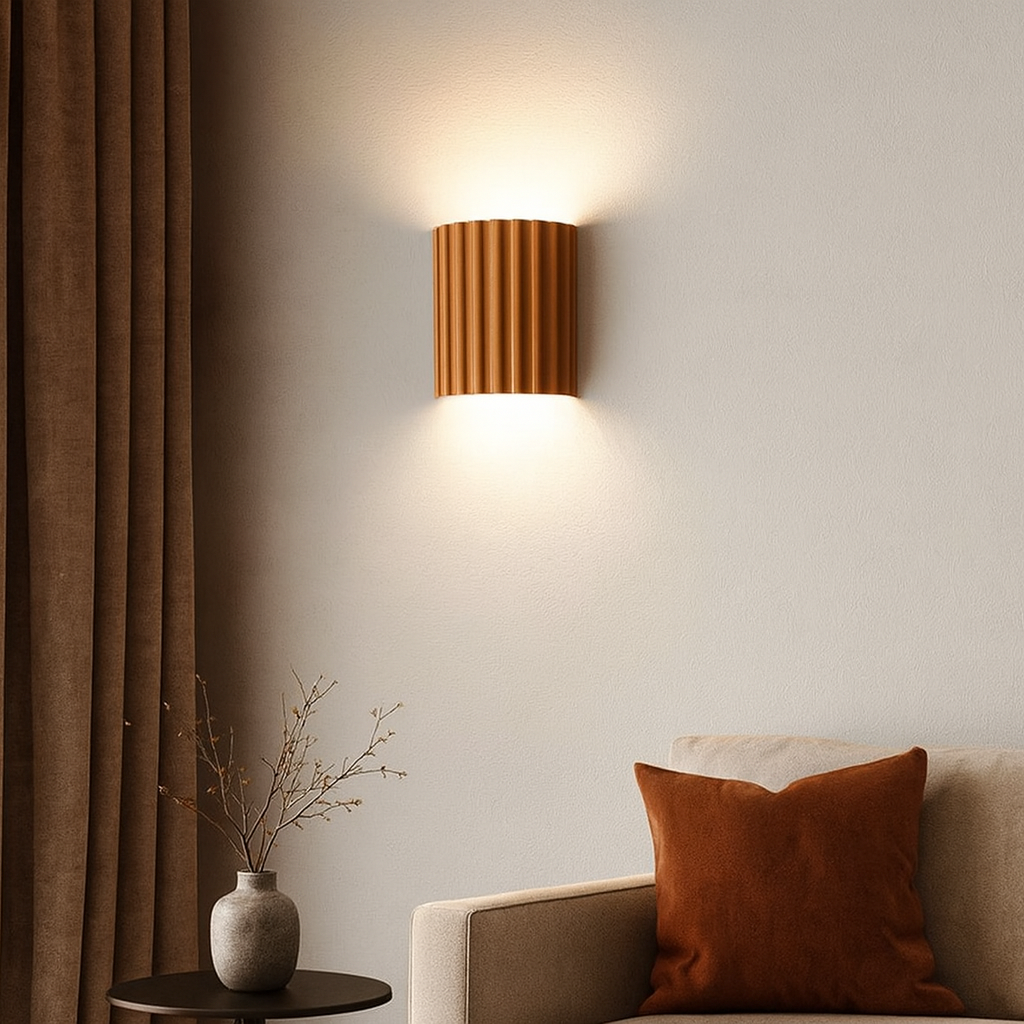 Modern Resin Wall Light Fixture with Soft LED
