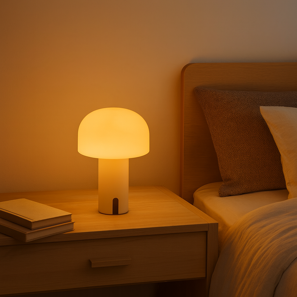 Modern Cordless Table Lamp with Touch Control and Dimmable LED Light