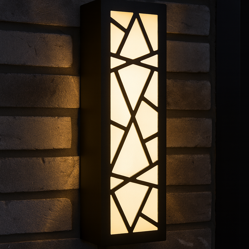 Modern Black Outdoor LED Fixture Wall Light