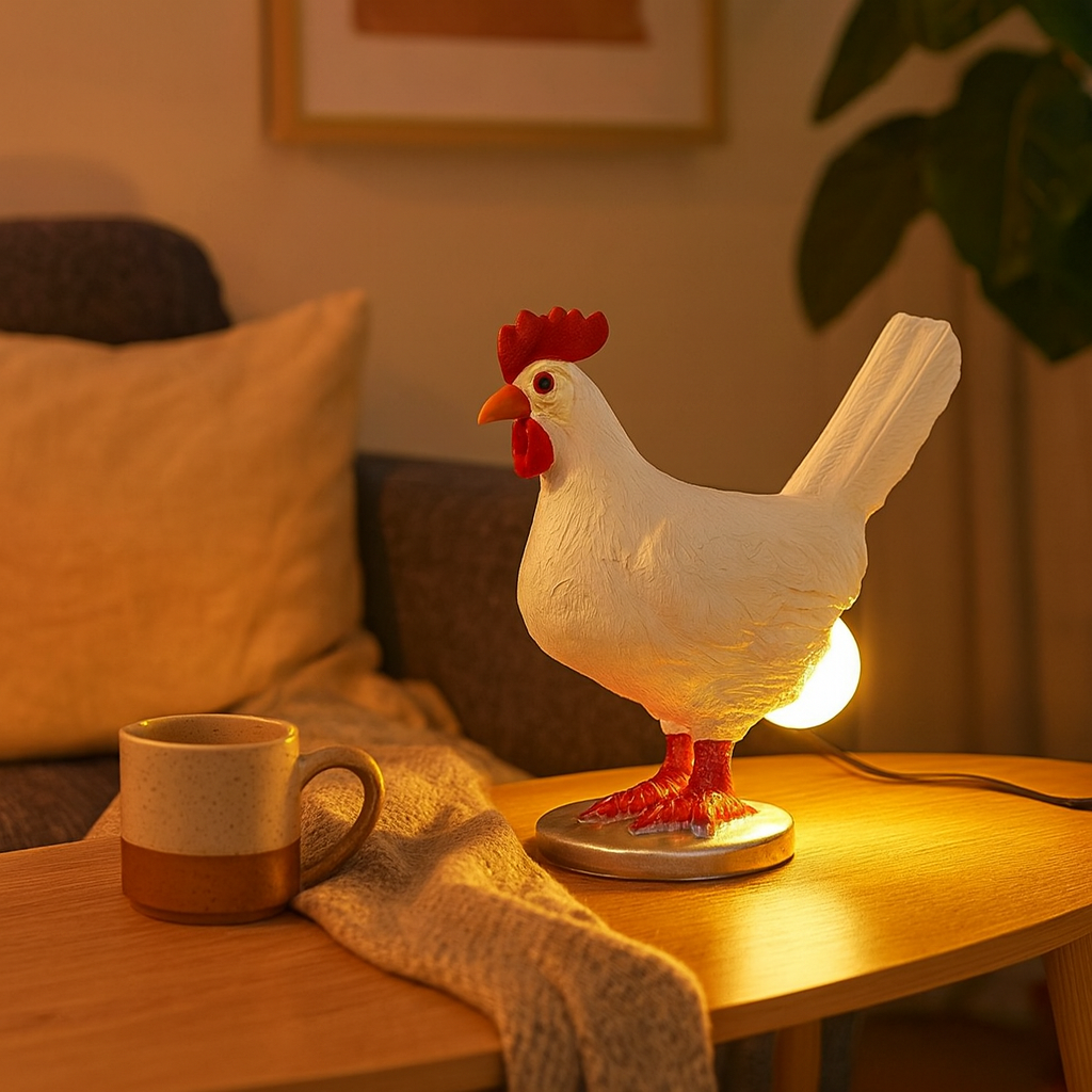 Unique Chicken Design LED Bedside Lamp