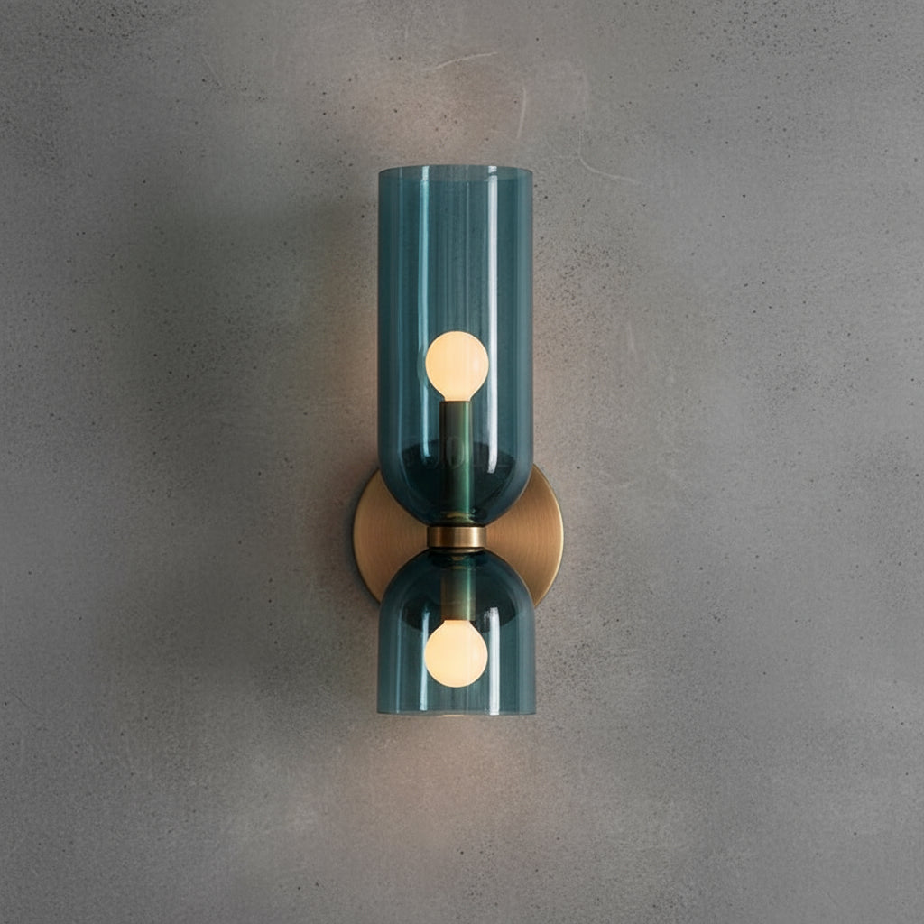 Elegant Retro Double Glass Wall Light