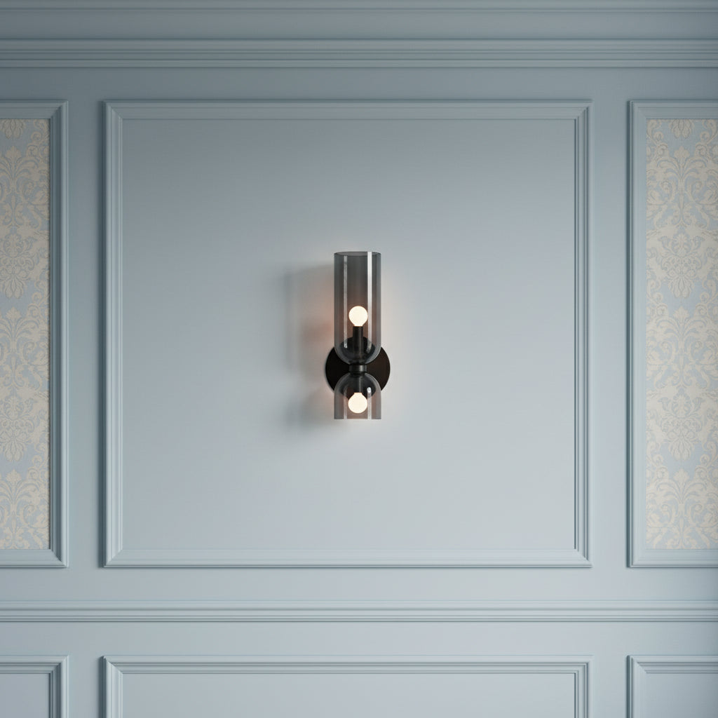 Elegant Retro Double Glass Wall Light