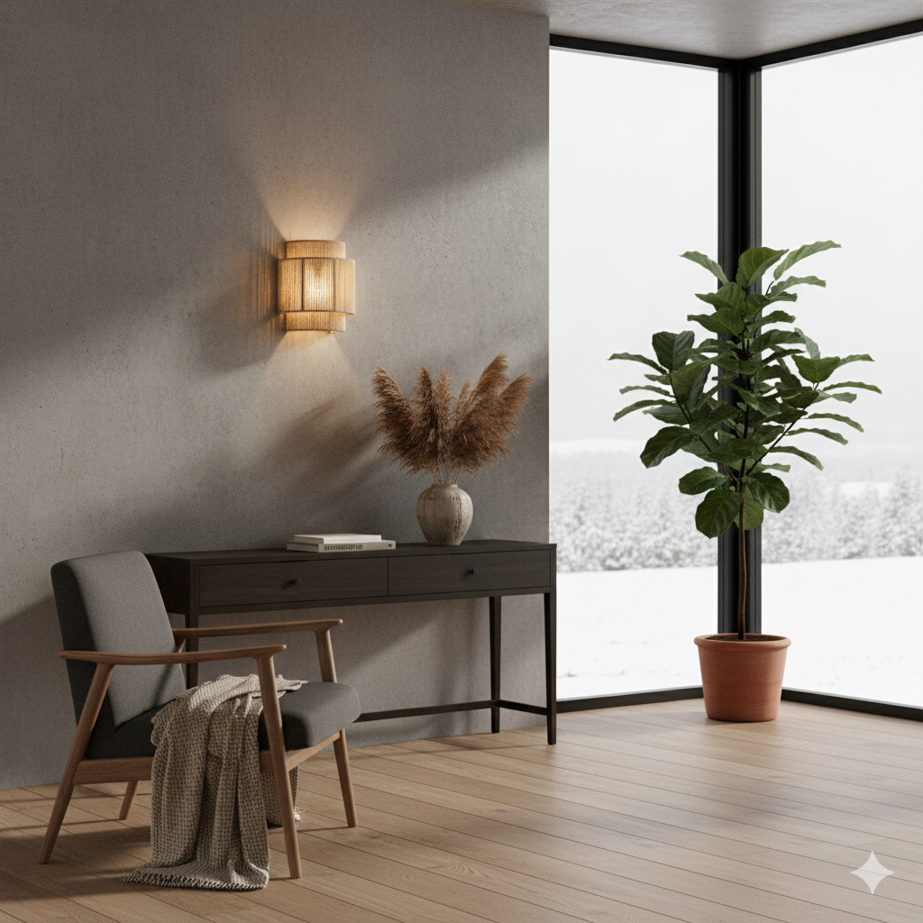 Rustic Rope Wall Light Sconce