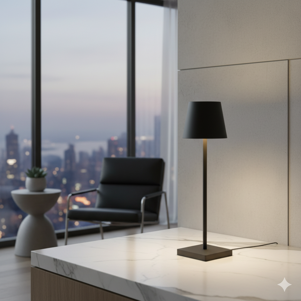 Wireless Rechargeable Table Lamp with Touch Control