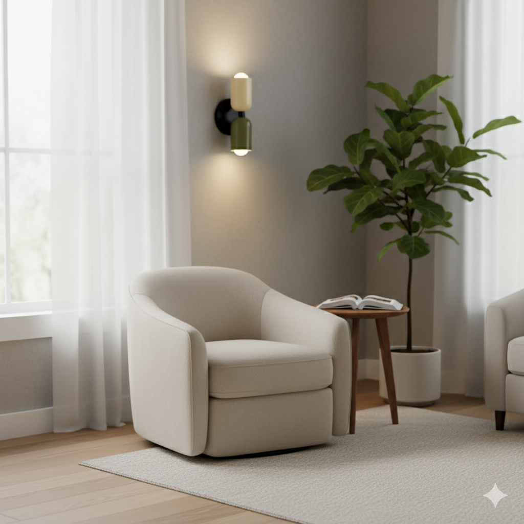 Modern Outdoor Wall Light Fixture with Up and Down Beam Illumination