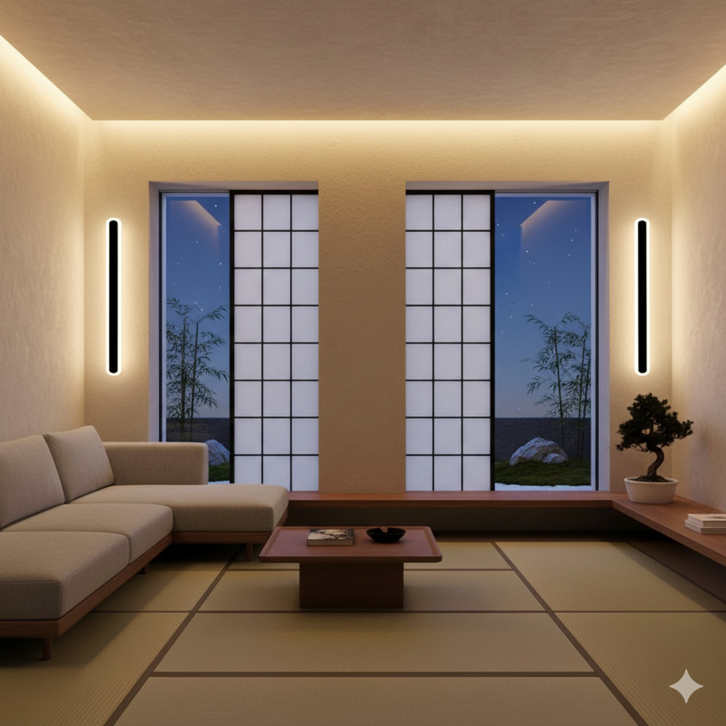 Modern Dimmable Slim Bar Design Waterproof LED Wall Light