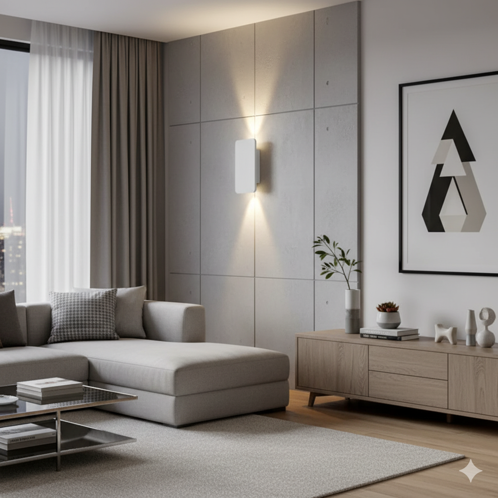 Modern Rectangular LED Wall Light