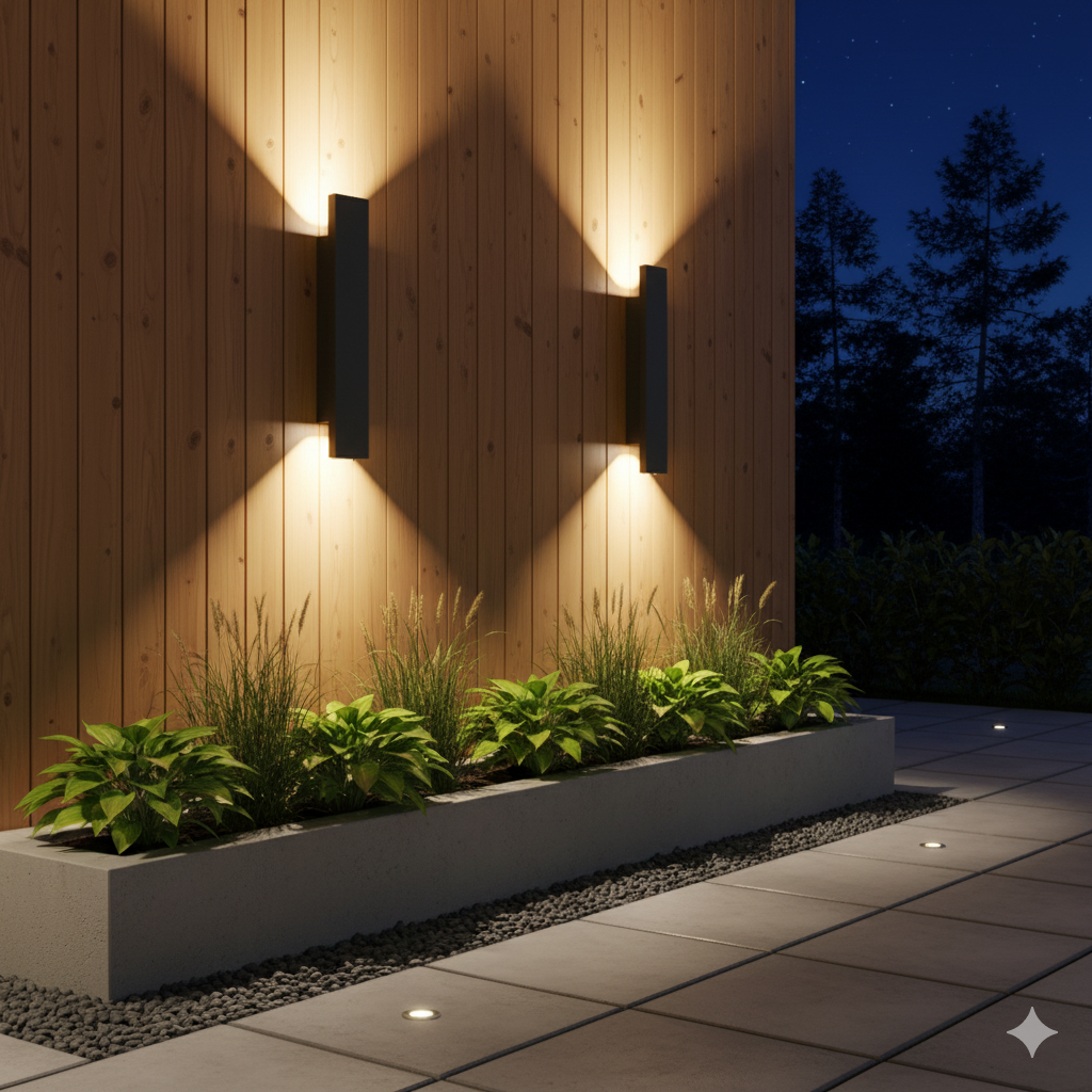 Modern Durable Aluminium Waterproof Outdoor Wall Light