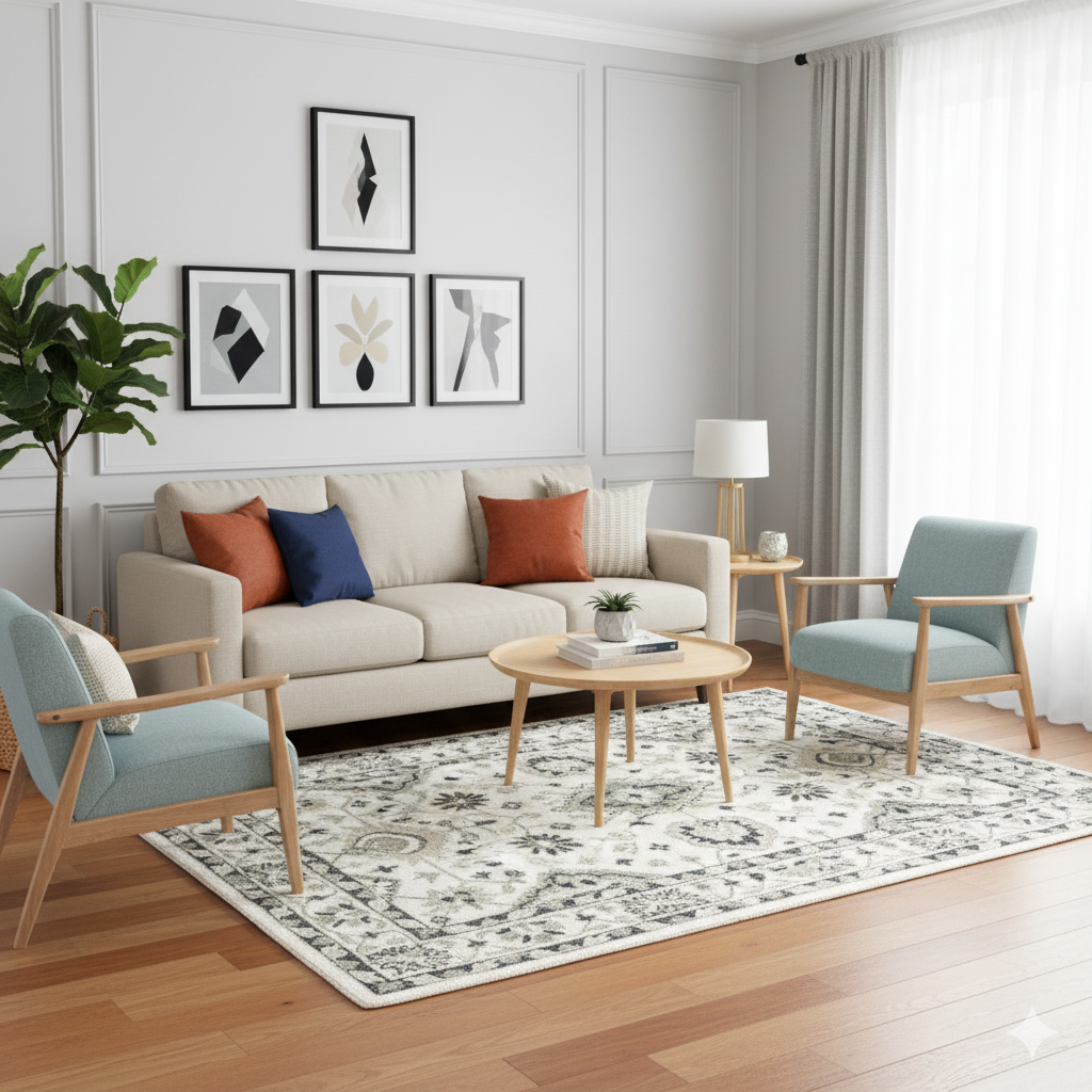 Soft Hand-Tufted Wool Rug