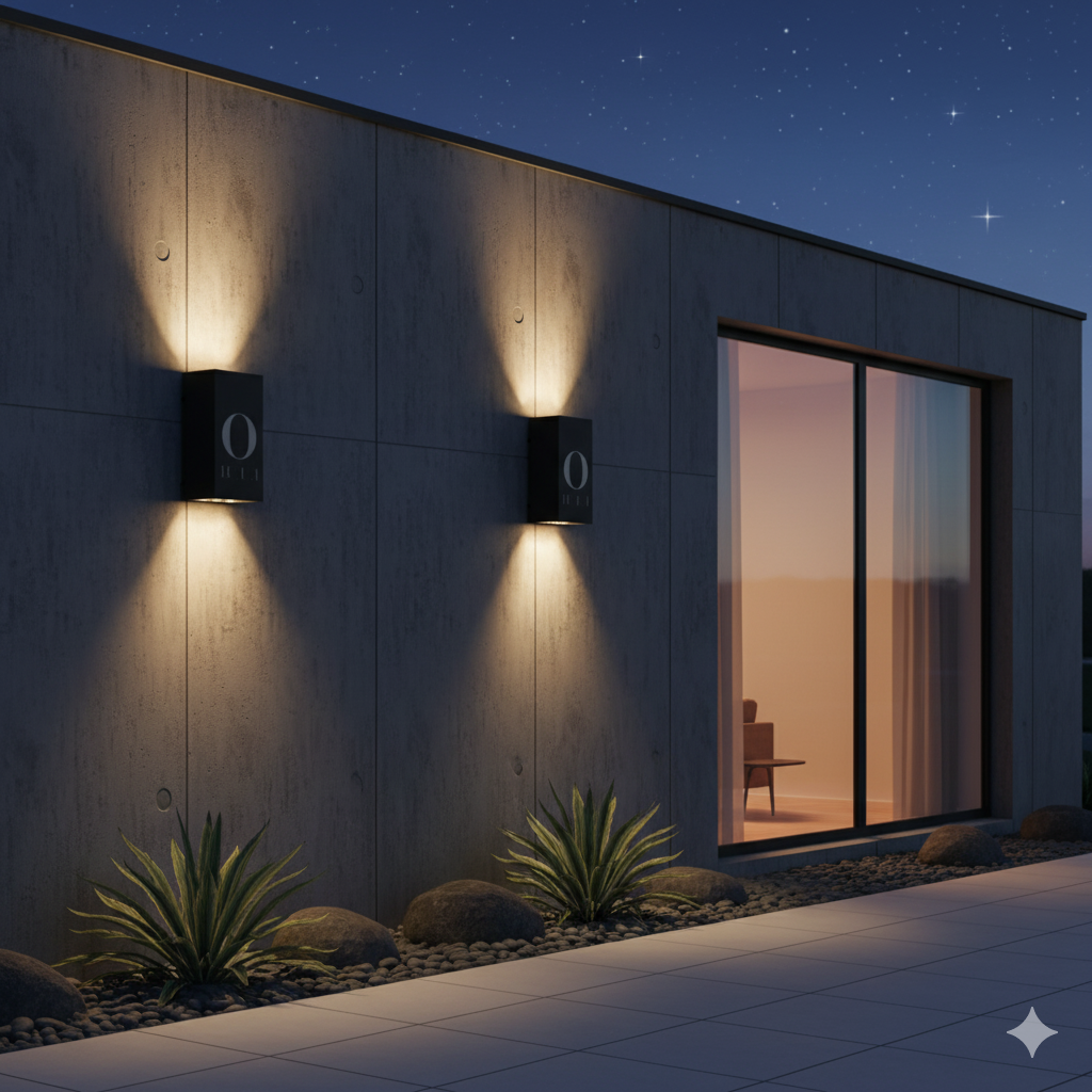 Modern Weather-Resistant Stainless Steel Outdoor Wall Light