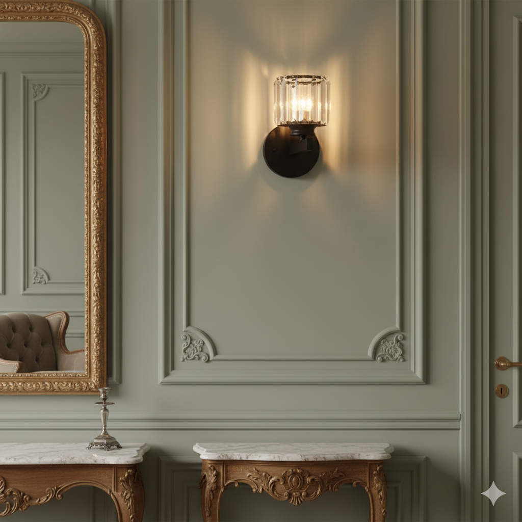 Elegant Modern Crystal Wall Light Sconce