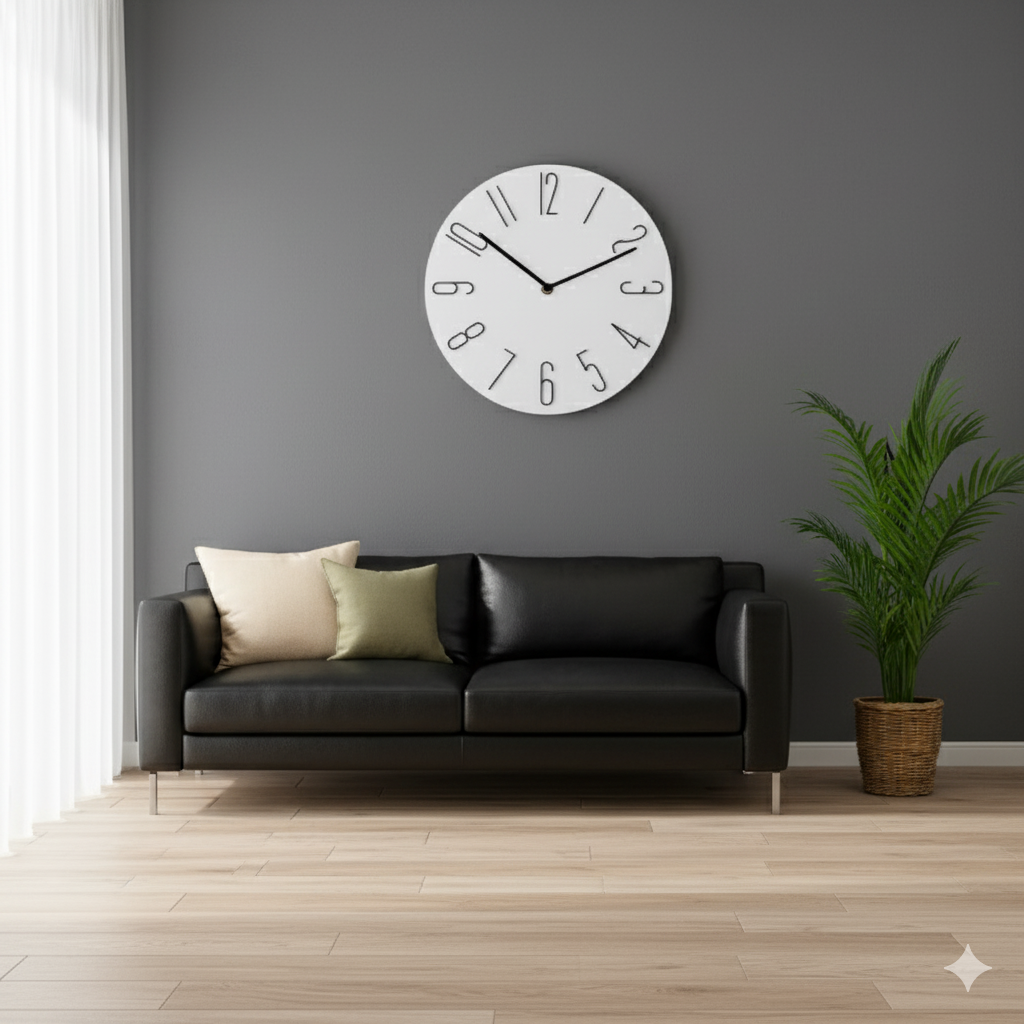 Modern Elegant Silent Quartz Wall Clock