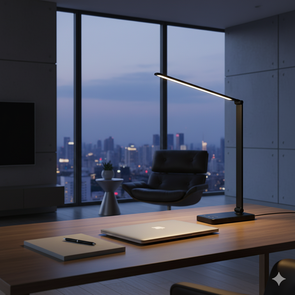 Adjustable LED Desk Lamp with Flexible Arm