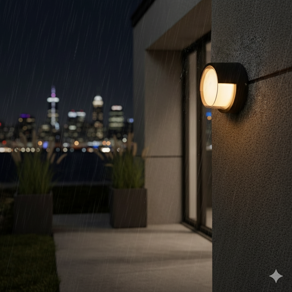 Modern Waterproof Outdoor Wall Light with Motion Sensor