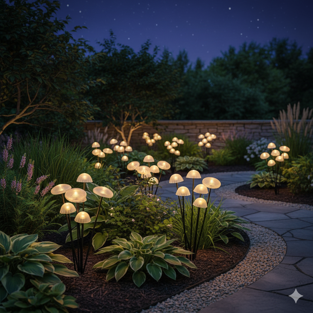 Unique Mushroom Solar Garden Lights