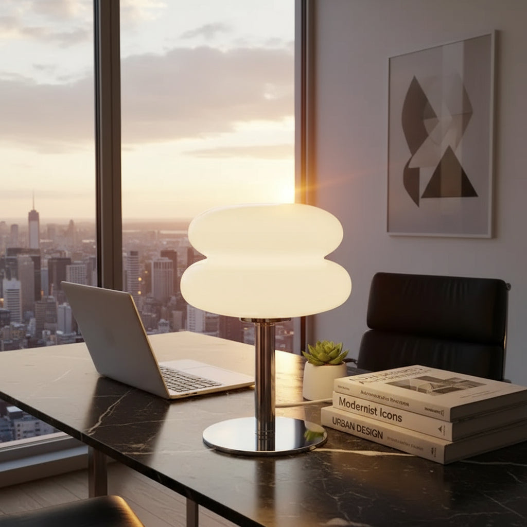 Modern Chromed Glass Table Lamp with Adjustable Brightness – Perfect for Bedside and Desk Use 4