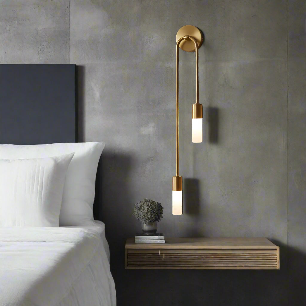 Modern Gold LED Wall Light – Elegant Twin-Scoop Wall Lamp for Bedrooms and Living Rooms 0