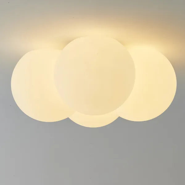 Modern LED Flush Mount Ceiling Light with Unique Cloud Design