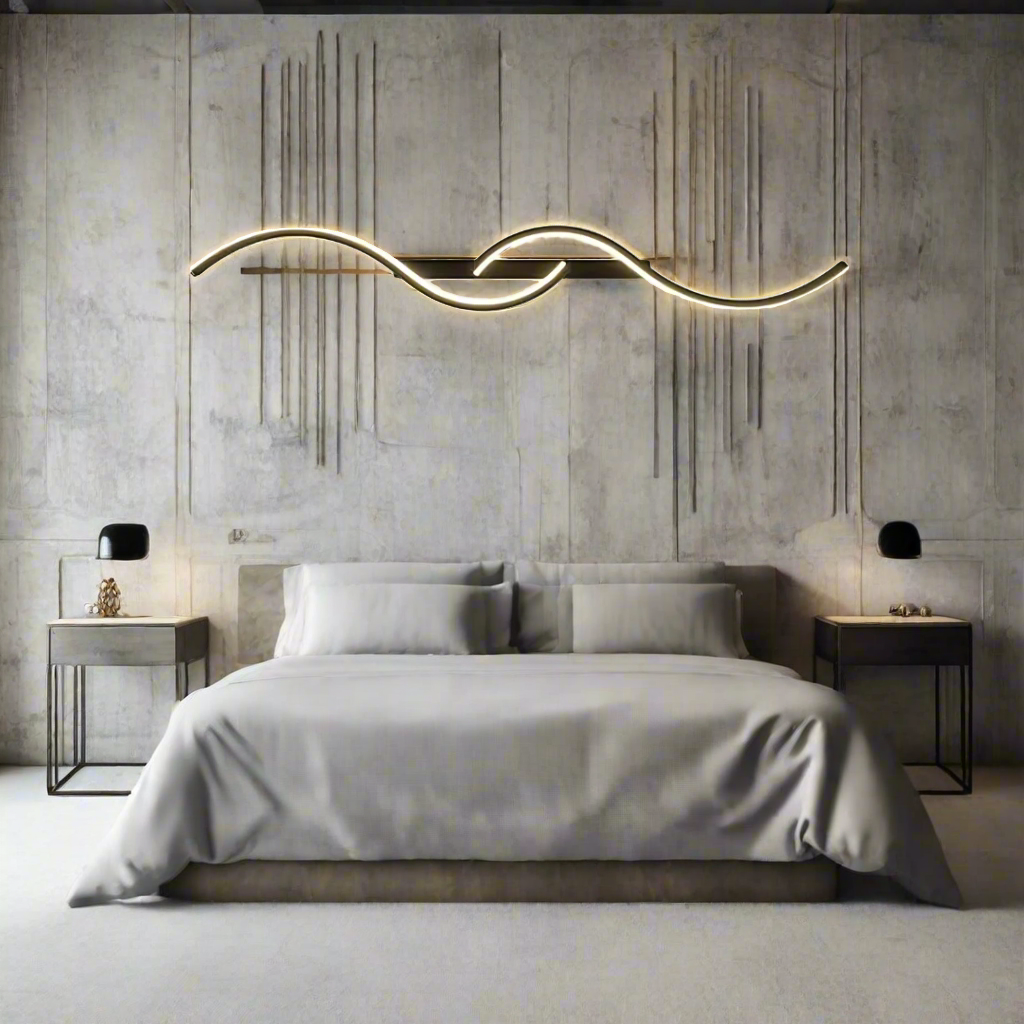 Modern LED Wall Lights Fixture with Dimmable Strip Lights for Indoor Use – Sleek Design Sconces 1