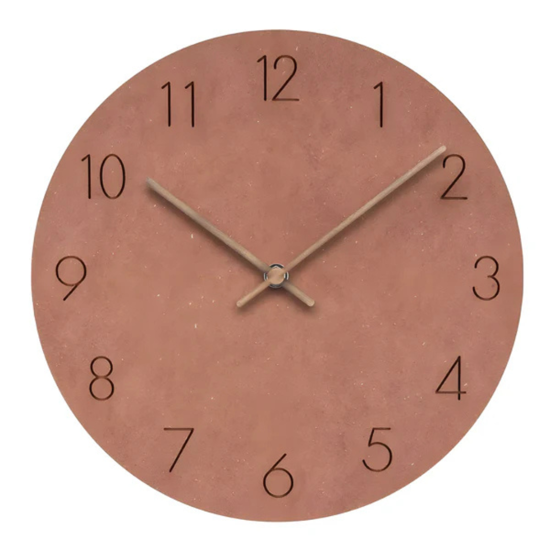 Modern Minimalist Silent Quartz Wooden Wall Clock