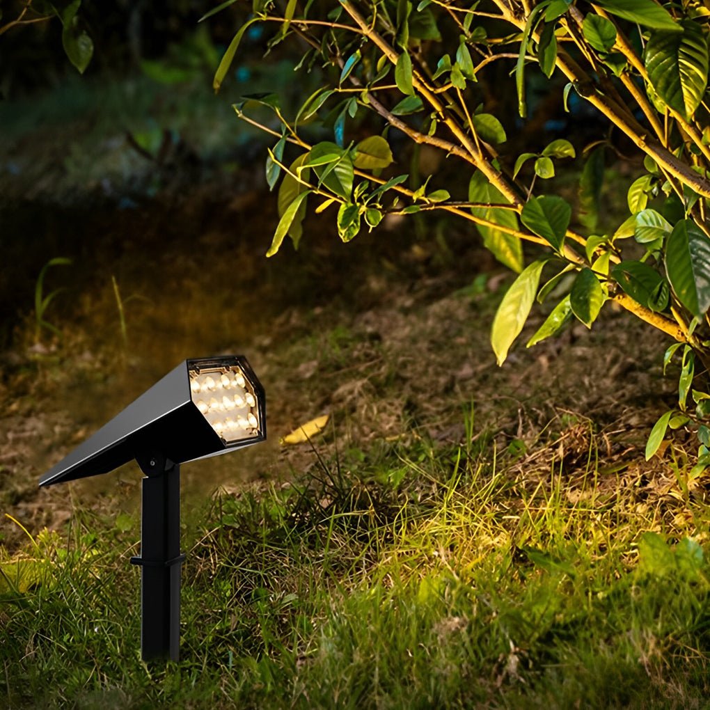 Solar Powered Garden Spotlight with Adjustable Brightness and Waterproof Design - Outdoor Solar Spike Light 4
