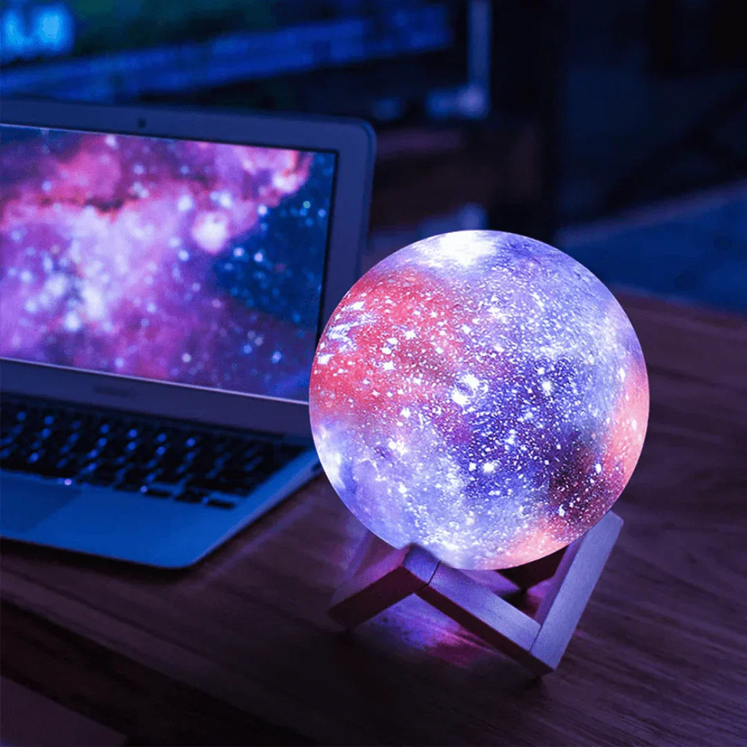 Touch Control Galaxy Lamp – Rechargeable LED Star Projector for Relaxation and Bedroom Ambiance 0