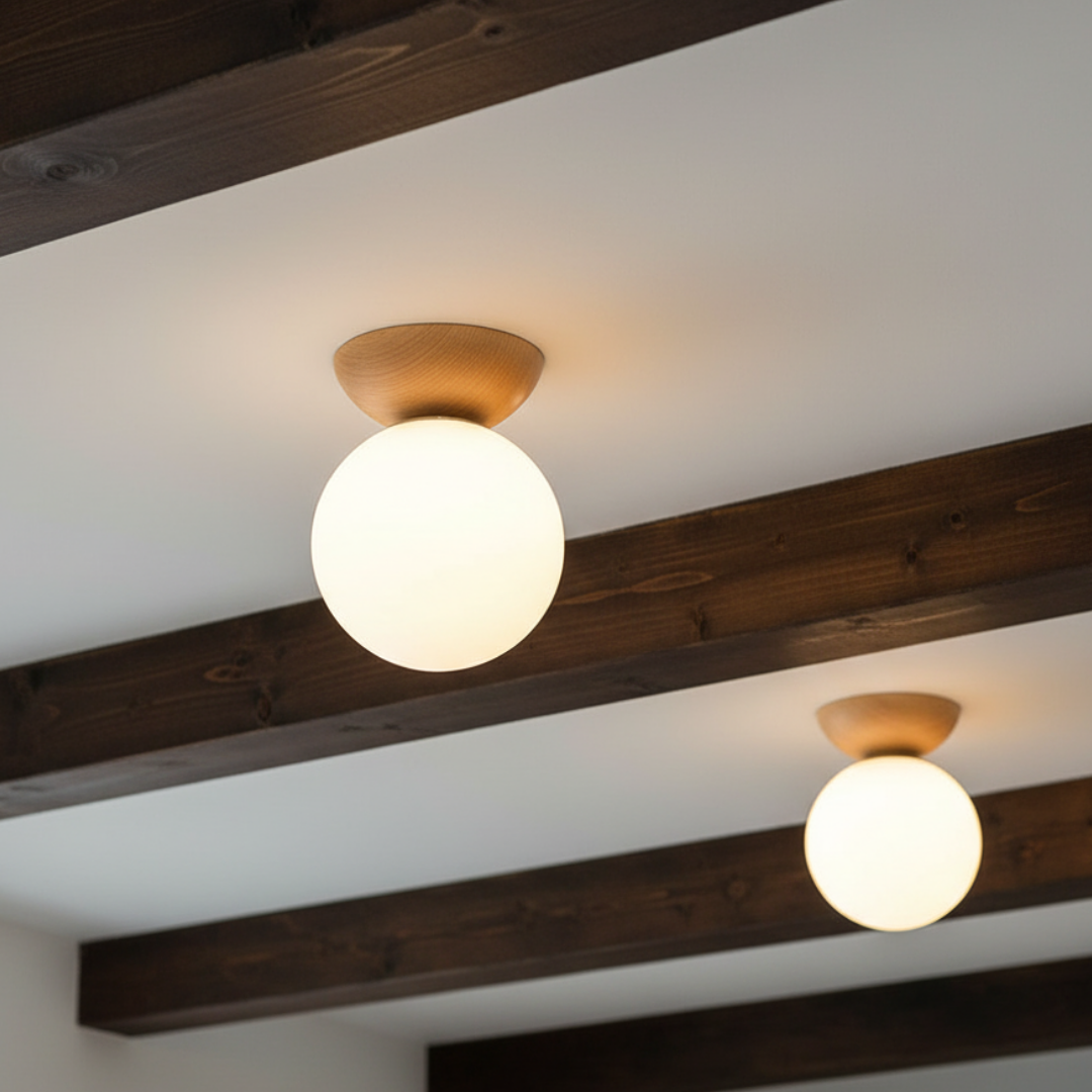 Elegant Scandinavian Flush Mount Ceiling Light Fixture
