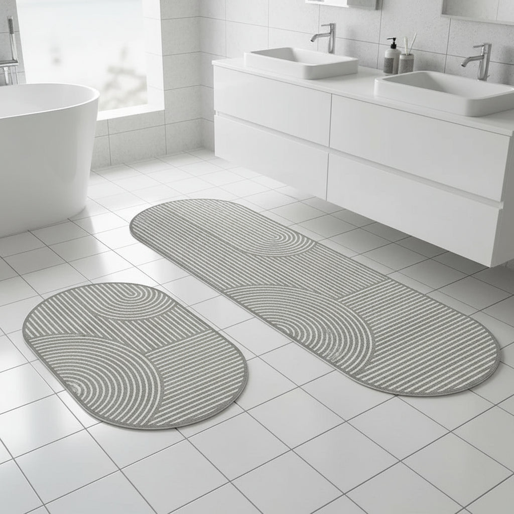 Soft Faux Velvet Absorbent Non-Slip Bath Mat