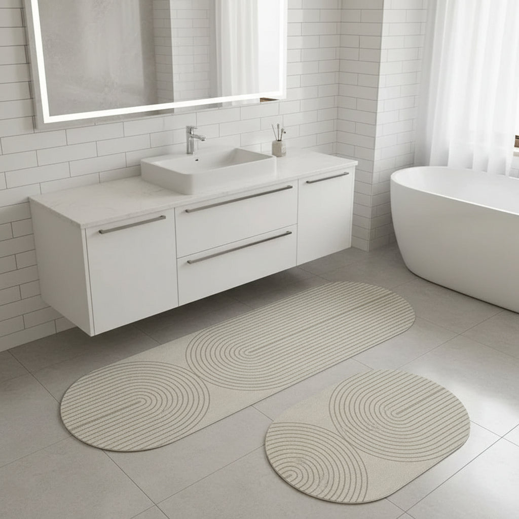 Soft Faux Velvet Absorbent Non-Slip Bath Mat