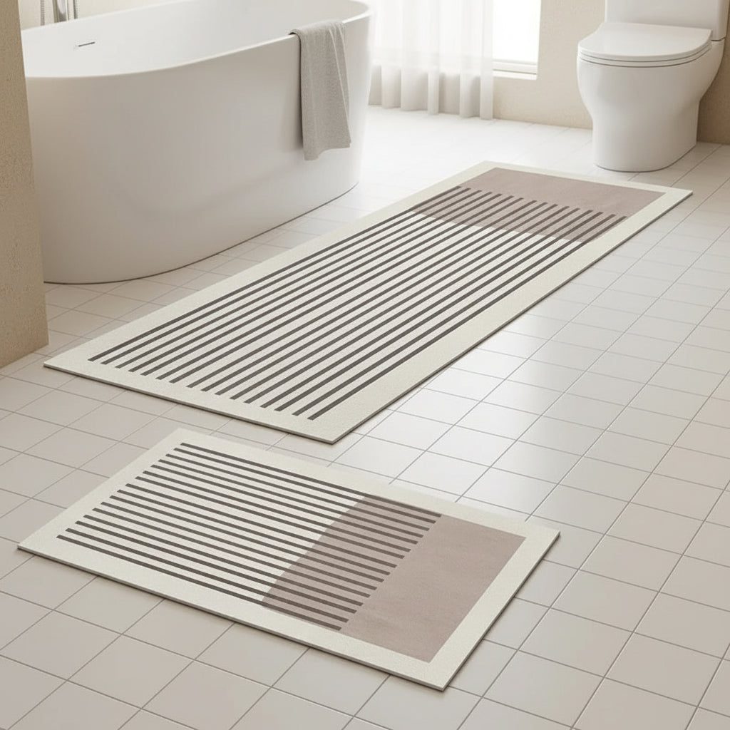 Soft Faux Velvet Absorbent Non-Slip Bath Mat