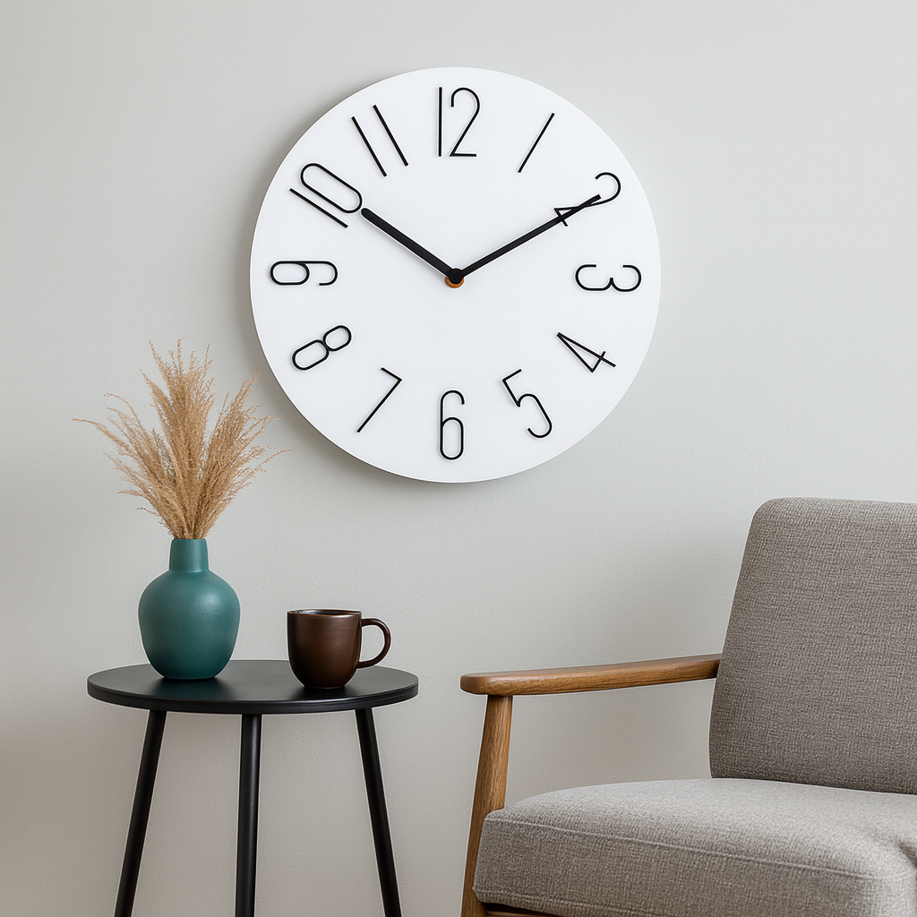 Modern Elegant Silent Quartz Wall Clock