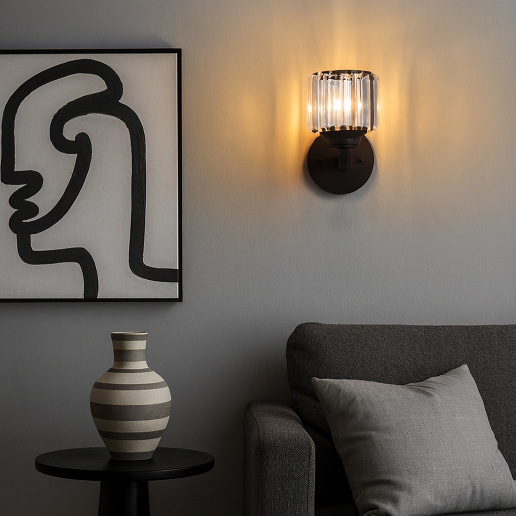 Elegant Modern Crystal Wall Light Sconce