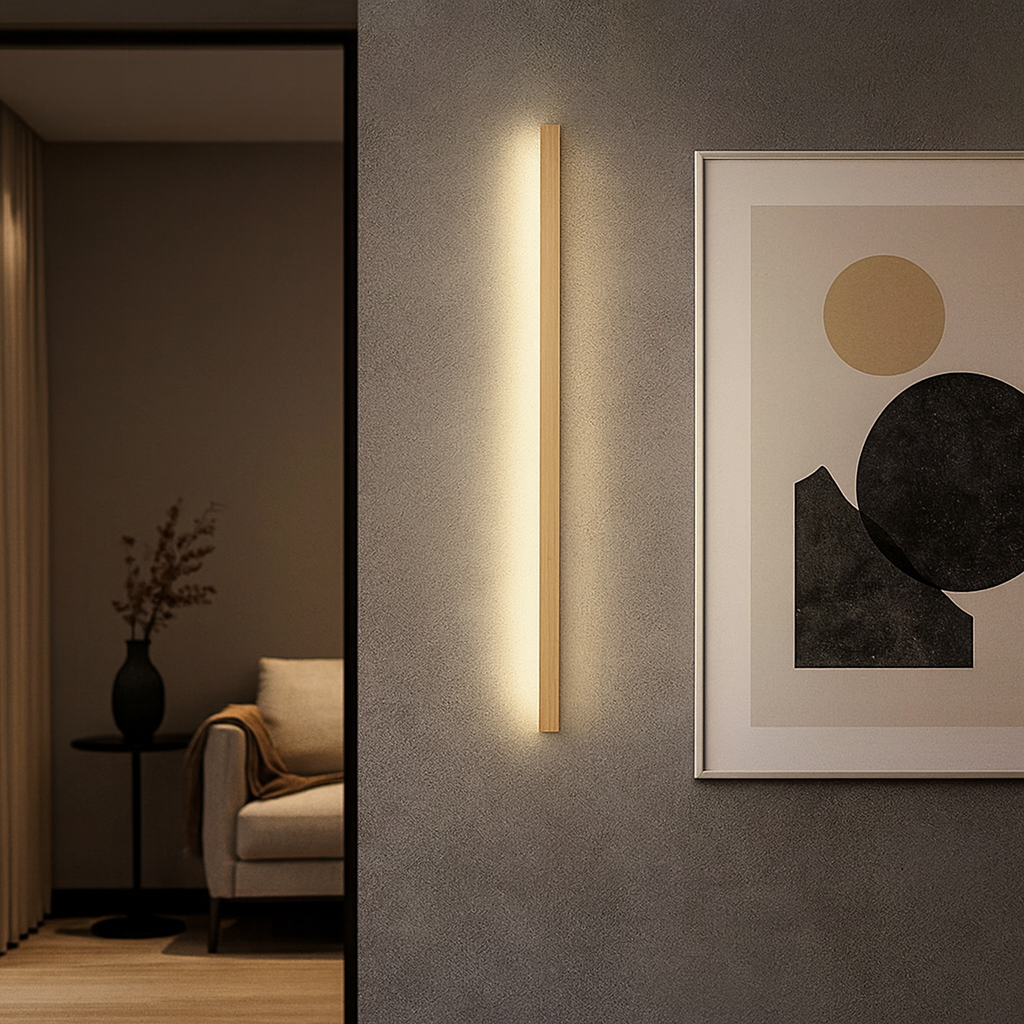 Minimalist Wooden LED Wall Light