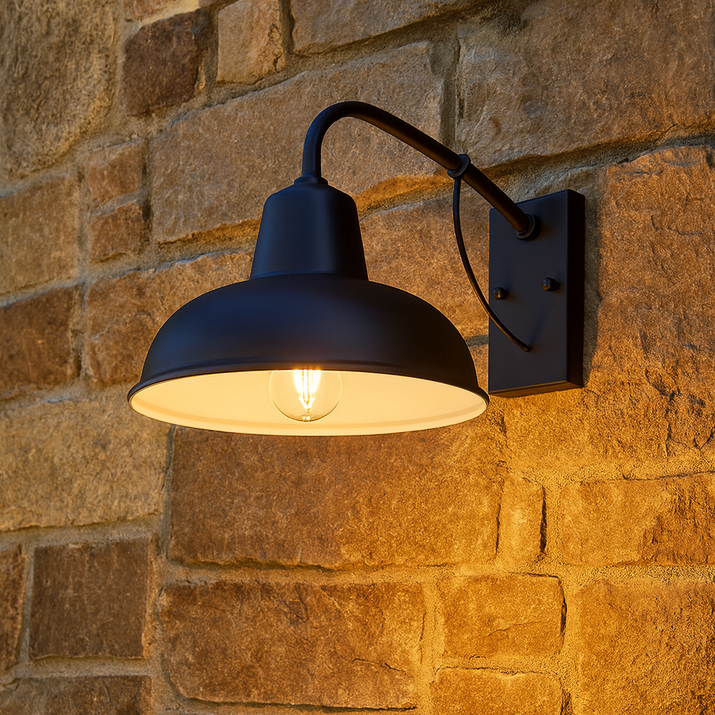 Vintage Rustic Iron Outdoor Wall Lantern