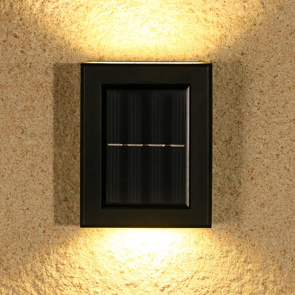 Solar Powered Weather-Resistant Outdoor Wall Lantern