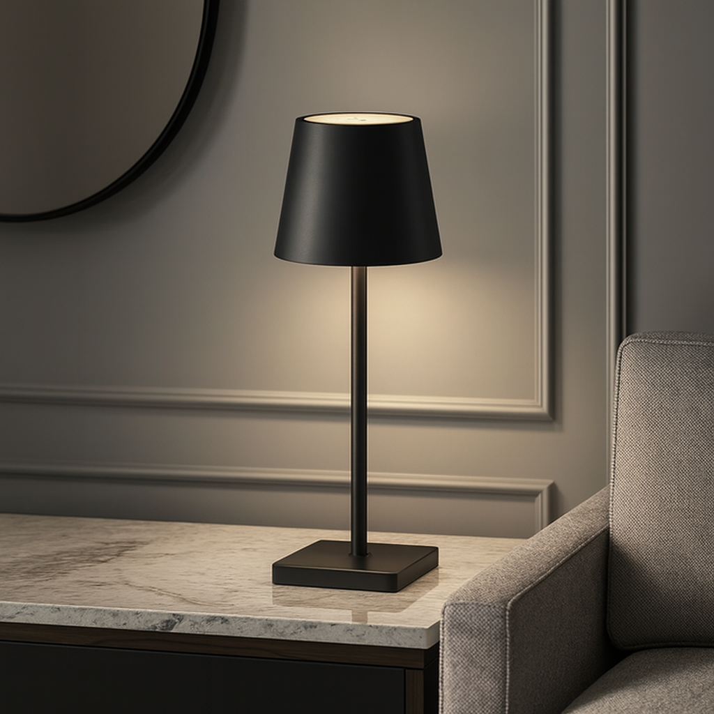 Wireless Rechargeable Table Lamp with Touch Control