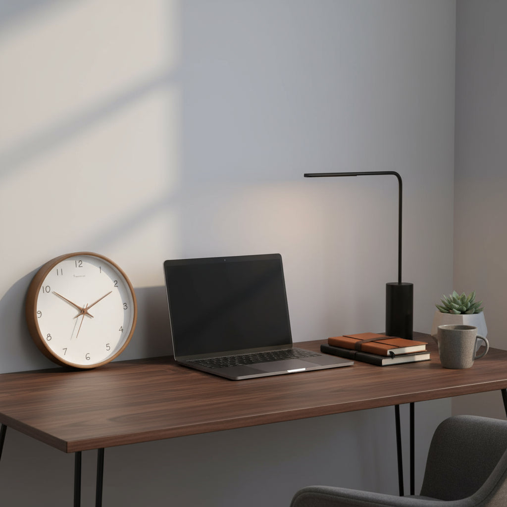 Classic Wooden Wall Clock Decor with Silent Quartz Movement