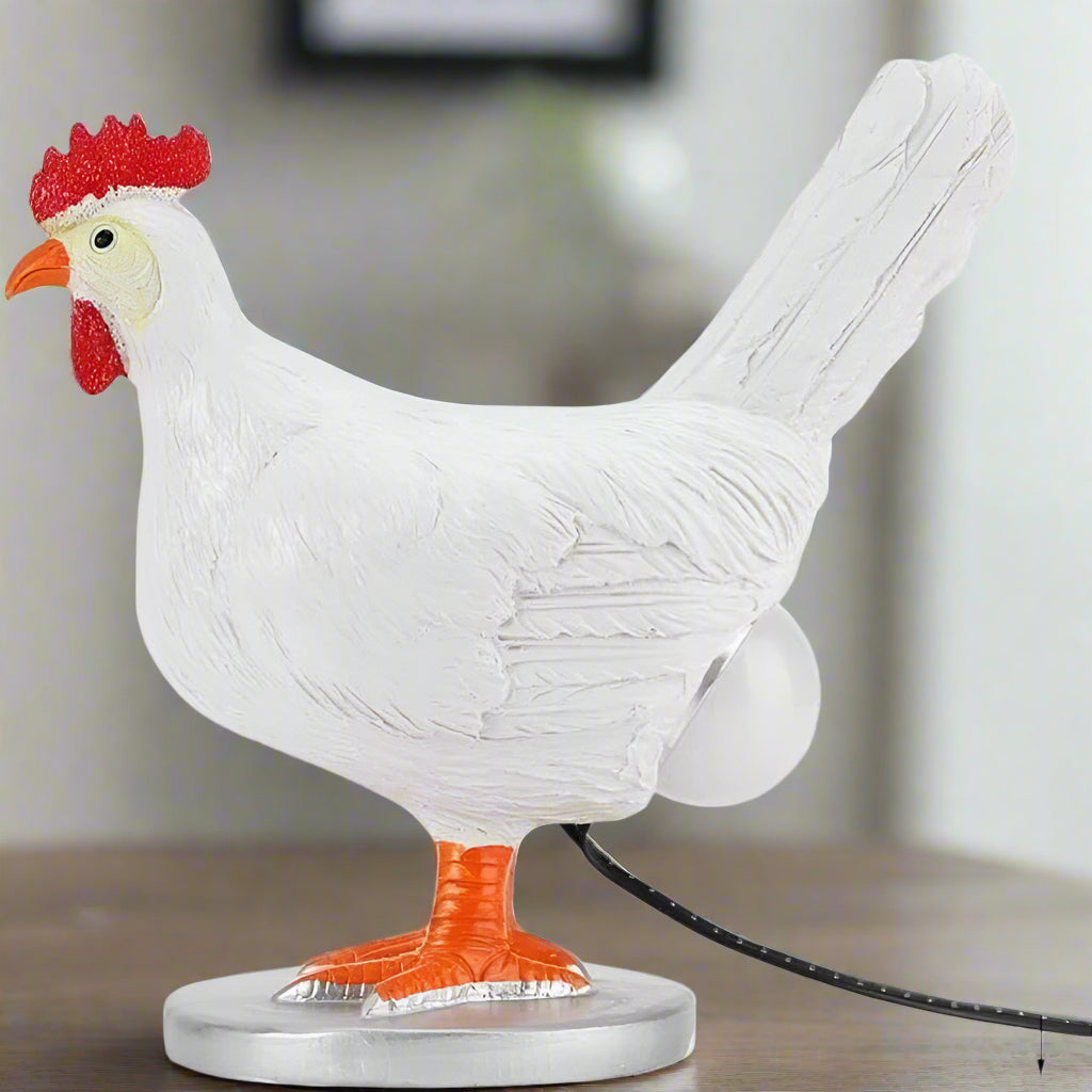 Cordless Chicken Design LED Bedside Lamp – Portable Novelty Table Light for Kids and Home Decor 3