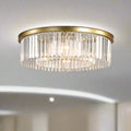 Elegant Crystal Flush Mount Ceiling Light Fixture for Living Room, Bedroom, and Dining Areas 7
