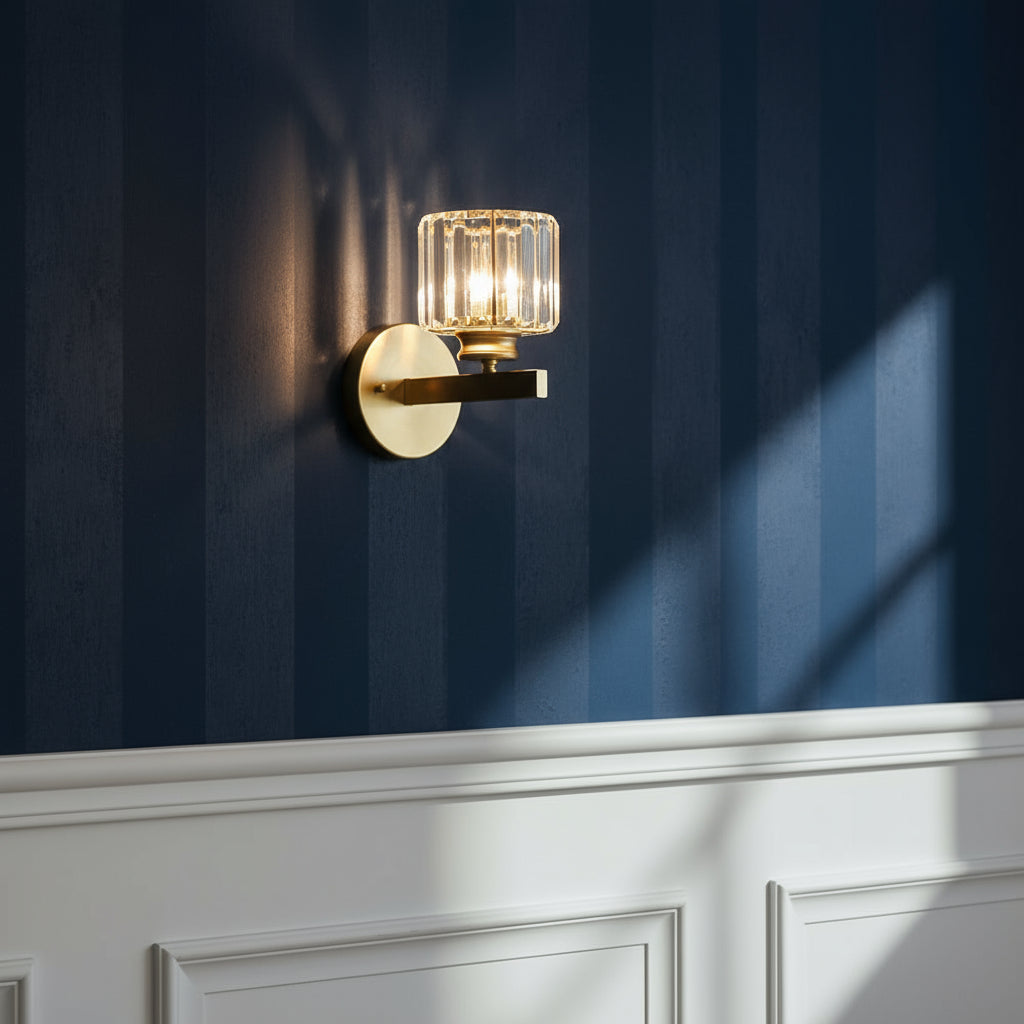 Elegant Modern Crystal Wall Light Sconce