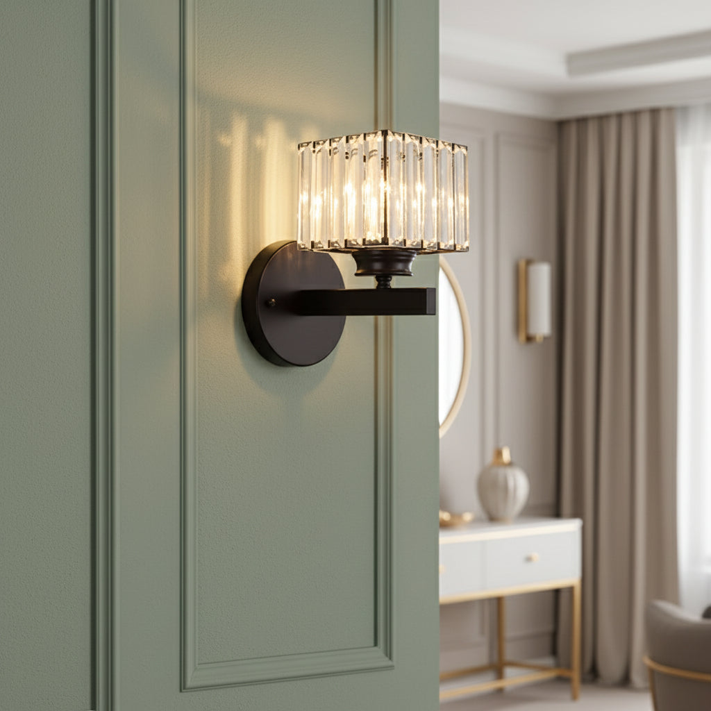 Elegant Modern Crystal Wall Light Sconce