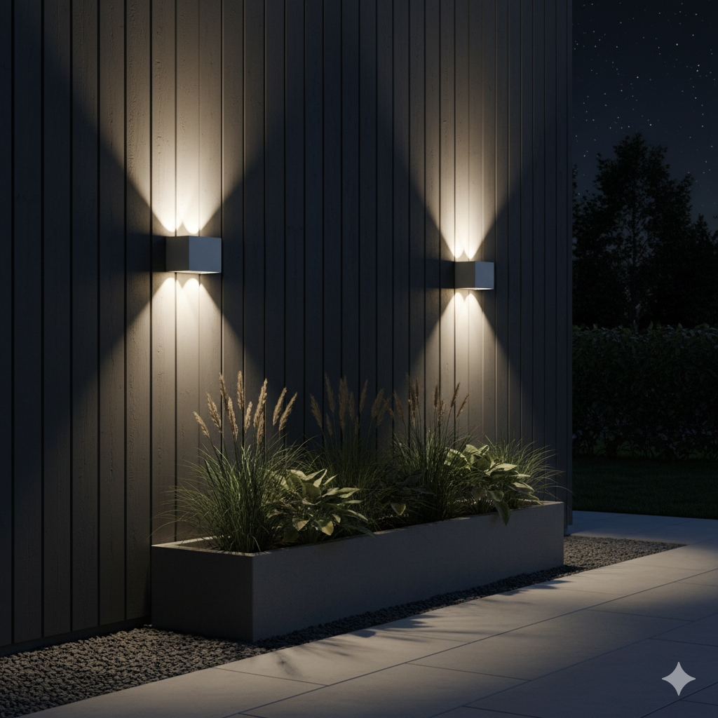 Modern Sleek Design Waterproof LED Wall Light