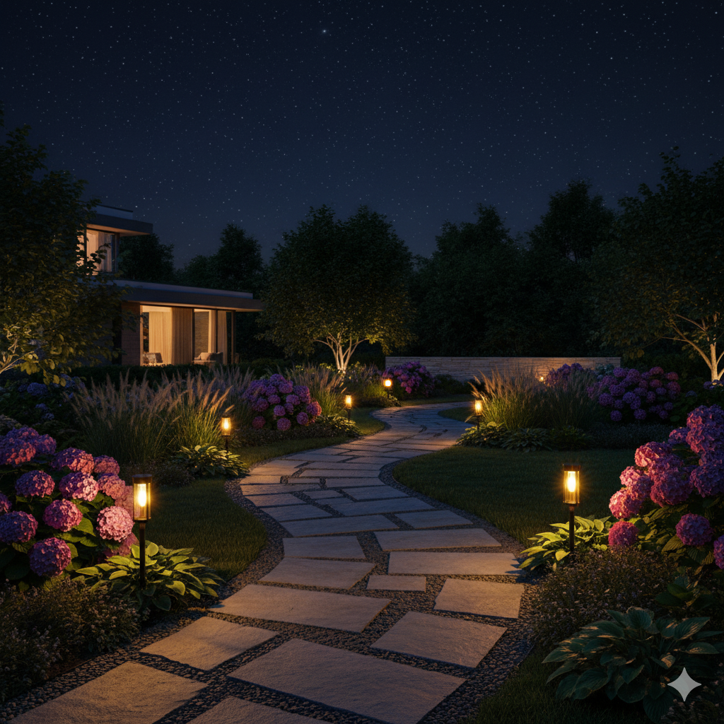 Solar Outdoor Garden Light with Automatic Dusk Activation